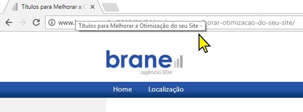 Título do site